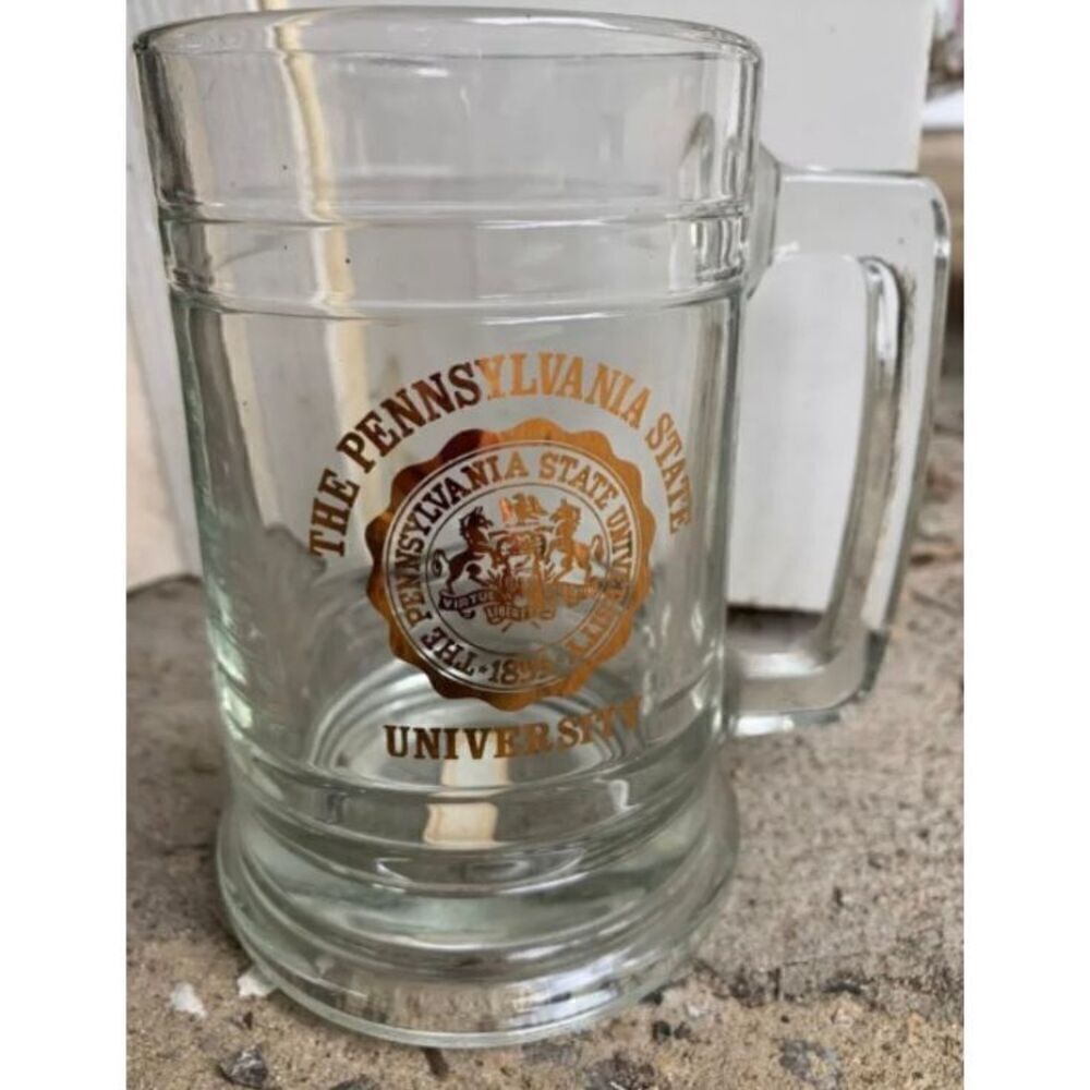 Penn State Lindor Heavy Glass Beer Mug